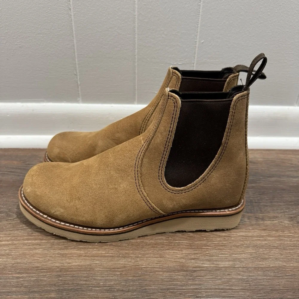 Red Wing Hawthorne Classic Chelsea Boot Men's Sz 8.5 Leather‎ Suede